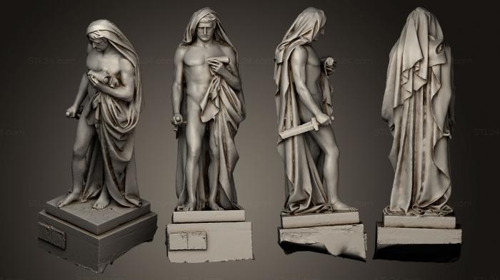 Statues antique and historical (Caton, STKA_1111) 3D models for cnc